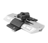 Posicionador de sierra de mesa de aluminio para cortes finos, localizador de medidor de contorno con medición precisa de bordes, 210 x 138 x 85 mm, compatible con la mayoría de sierras de mesa