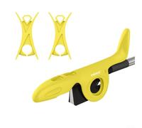 Posicionamiento de dedo ajustable soporte de arco de violín una herramienta imprescindible para los nuevos jugadores (amarillo)
