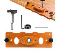 Posicionamiento perforador de agujero de bisagra, guía de perforación de bisagra oculta de 35 mm - Herramientas de carpintería de bajo ruido Posicionamiento de abrepuertas