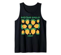 Positano Amalfi Coast Lemon Retro Italiano Vacaciones Gráfico Camiseta sin Mangas