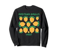 Positano Amalfi Coast Lemon Retro Italiano Vacaciones Gráfico Sudadera