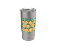 Positano Amalfi Coast Lemon Retro Italiano Vacaciones Gráfico Vaso térmico de acero inoxidable de doble pared