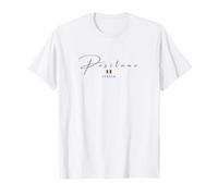 Positano Italia Costa Amalfi Blanca Camiseta