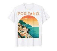Positano Italia Costa Amalfi Scenic Souvenir Camiseta
