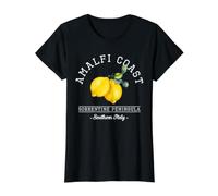 Positano Italia Costa de Amalfi Italia Sorrento CapriSouthern Camiseta gráfica económica, Mujer, Negro, L