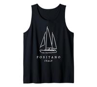 Positano Italia Vela Turismo Vacaciones Souvenir Familia Hombres Camiseta sin Mangas