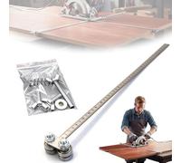 Positioning Calipers for Precise Measurements and Easy Wood Cutting, Upgrade Stainless Steel Precision Cutting Guide for Furniture Making & Wood Processing (Double bearing,60cm)
