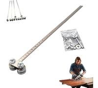 Positioning Calipers for Precise Measurements & Easy Wood Cutting, 60/80cm Stainless Steel Precision Cutting Guide for Circular Saws, Adjustable Precision Caliper Guide(Double heads,10 * 60 * 2cm)