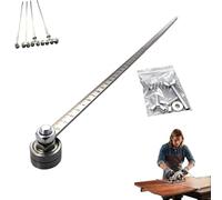 Positioning Calipers for Precise Measurements & Easy Wood Cutting, 60/80cm Stainless Steel Precision Cutting Guide for Circular Saws, Adjustable Precision Caliper Guide(Single head,10 * 80 * 2cm)