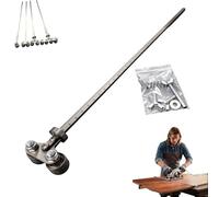 Positioning Calipers for Precise Measurements & Easy Wood Cutting, 60/80cm Stainless Steel Precision Cutting Guide for Circular Saws, Adjustable Precision Caliper Guide(Double heads upgrade,10*60*3cm)