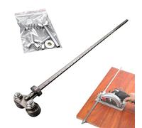 Positioning Calipers for Precise Measurements & Easy Wood Cutting, Stainless Steel Cutting Guide for Circular Saws, Adjustable Precision Caliper Guide Furniture Making (Dual bearings,60CM/23.6in)