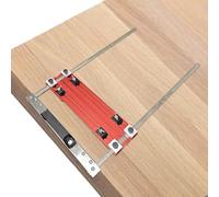Positioning Guide, Woodworking Adjustable Trimming Board, Saw Edge Guide Cutting Tool, Handheld Electric Saw Machine, Precision Carpenter Track, Silver Metal Rail