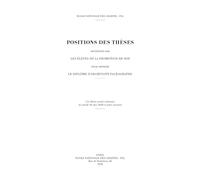 Positions des thèses 2026: Positions des thèses des élèves de la promotion de 2026 pour obtenir le diplôme d’archiviste paléographe