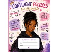Positive Affirmations Composition Notebook for Black Teen Girls: College Ruled Motivational Notebook for School
