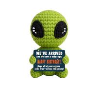Positive Alien in Cat Crochet Regalo de Apoyo Emocional Tema Espacial Creativa Muñeca Alien Muñeca Alien y Pequeño abrazo Amuleto de la Suerte para Familia, Hombre, Mujer, Parejas, Universidad