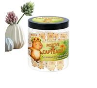 Positive Capybara Jar - Relaxation Affirmation Cards for Friends Kids Family Couples Holidays | Paper Notes with Motivational Messages, Stress Relief Prompts, Cute Capybara Designs for Home Gifting