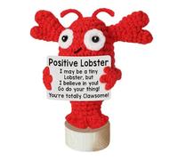 Positive Crochet Crustaceans: Motivating from Luxurious Comfort Animal for Shelf Mental Well Being Cute Breathing Doll for Szq753 (Rojo, 6 x 8 x 10 cm)