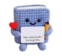 Positive Crochet, Tiny Positive Book, 7.5 x 9.94 cm, lindo y divertido coleccionable, hecho a mano, decoración de escritorio para el hogar, hombres, mujeres, cumpleaños, inauguración de la