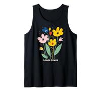 Positive Floral Daisy Flower, Inspirational, Flower Power Camiseta sin Mangas