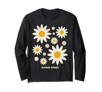 Positive Floral Daisy Flower, Inspirational, Flower Power Manga Larga