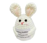 Positive Fruchte Hakeln - Acabado de punto a mano, apoyo emocional de peluche, , arándano, conejo, material de confort, componente de fibra sintética flexible y flexible | de ganchillo