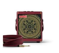 Positive Grid Spark Mini Vai 10W Amp Smart Portátil, Diseñado por Steve Vai | Rejilla Mandala exclusiva, tolex y cable trenzado borgoña, 4 presets propios de Steve Vai, 100,000+ tonos y app smart.
