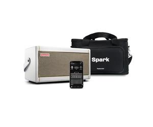 Positive Grid Spark Pearl Amplificador de Guitarra con Bolsa, Amplificador Combinado de 40 vatios para Guitarra eléctrica, acústica y bajo con Spark Aplicación móvil