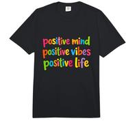 Positive Mind Vibes Life Colorful Alegre Inspirador Comfort Colors Adult Heavyweight T-Shirt