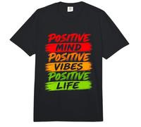 Positive Mind Vibes Life Uplifting Motivational Bold Cita Comfort Colors Adult Heavyweight T-Shirt