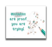 Positive Poster Growth Mindset | Math anxiety softens when effort gets praised out loud(Unframed,12x18inch(30x45cm))