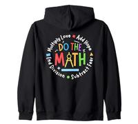 Positive Quote Inspiring Saying Love Hope Fear Do The Math Sudadera con Capucha