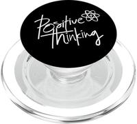 Positive Thinking Sign Think Like a Proton Be Positive Quote PopSockets PopGrip para MagSafe