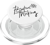 Positive Thinking Sign Think Like a Proton Be Positive Quote PopSockets PopGrip para MagSafe