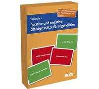Positive und negative Glaubenssätze für Jugendliche: 80 Grundüberzeugungen für Psychotherapie und Beratung. Mit 16-seitigem Booklet. Kartenformat 9,8 x 14,3 cm in stabiler Box.