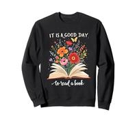 Positive Vibe Es un Buen Momento para Leer los Amantes de los Libros Florales Sudadera