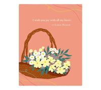 Positively Green Greeting Cards: Birthday - "I wish you joy with all my heart" - Lord Byron (Pack of 6)
