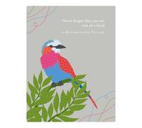 Positively Green Greeting Cards: Birthday - "Never forget that you are one of a kind" - Buckminster Fuller (Pack of 6)