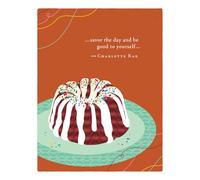 Positively Green Greeting Cards: Birthday - Savor the day and be good to yourself (Pack of 6)