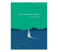 Positively Green Greeting Cards: Birthday - "The journey itself is the point" - Alan Watts (Pack of 6)