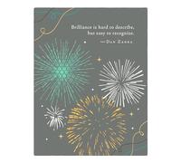 Positively Green Greeting Cards: Congratulations - Brilliance is hard to describe (Pack of 6)