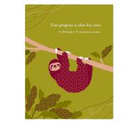 Positively Green Greeting Cards: Get Well - True progress is slow but sure (Pack of 6)