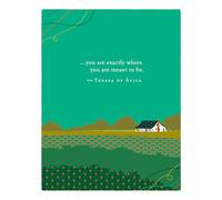 Positively Green Greeting Cards: New Home - "You are exactly where you are meant to be" - Teresa of Ávila (Pack of 6)