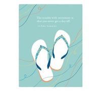 Positively Green Greeting Cards: Retirement - The trouble with retirement is that you (Pack of 6)