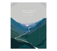 Positively Green Greeting Cards: Sympathy - "Grief is a long valley, a winding valley..." - C.S. Lewis (Pack of 6)