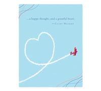 Positively Green Greeting Cards: Thank You - ...a happy thought, and a grateful heart. (Pack of 6)