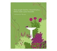 Positively Green Greeting Cards: Thank You - "Some people look for a beautiful place. Others make a beautiful place" - Inayat Kahn (Pack of 6)