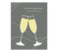 Positively Green Greeting Cards: Wedding - "May you be happy always" - Honoré de Balzac (Pack of 6)