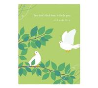 Positively Green Greeting Cards: Wedding - You don't find love, it finds you. (Pack of 6)