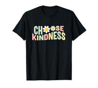 Positividad edificante Elige bondad Linda Margarita Flor Camiseta