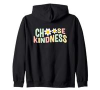 Positividad edificante Elige bondad Linda Margarita Flor Sudadera con Capucha